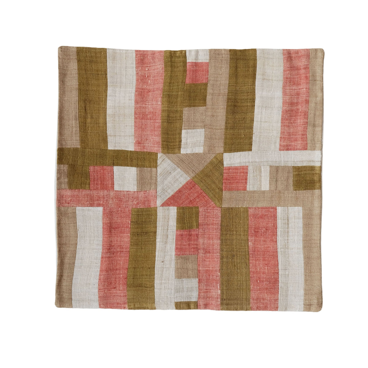 India, We are KAL, Pillow Case Eri Silk "Crosses"