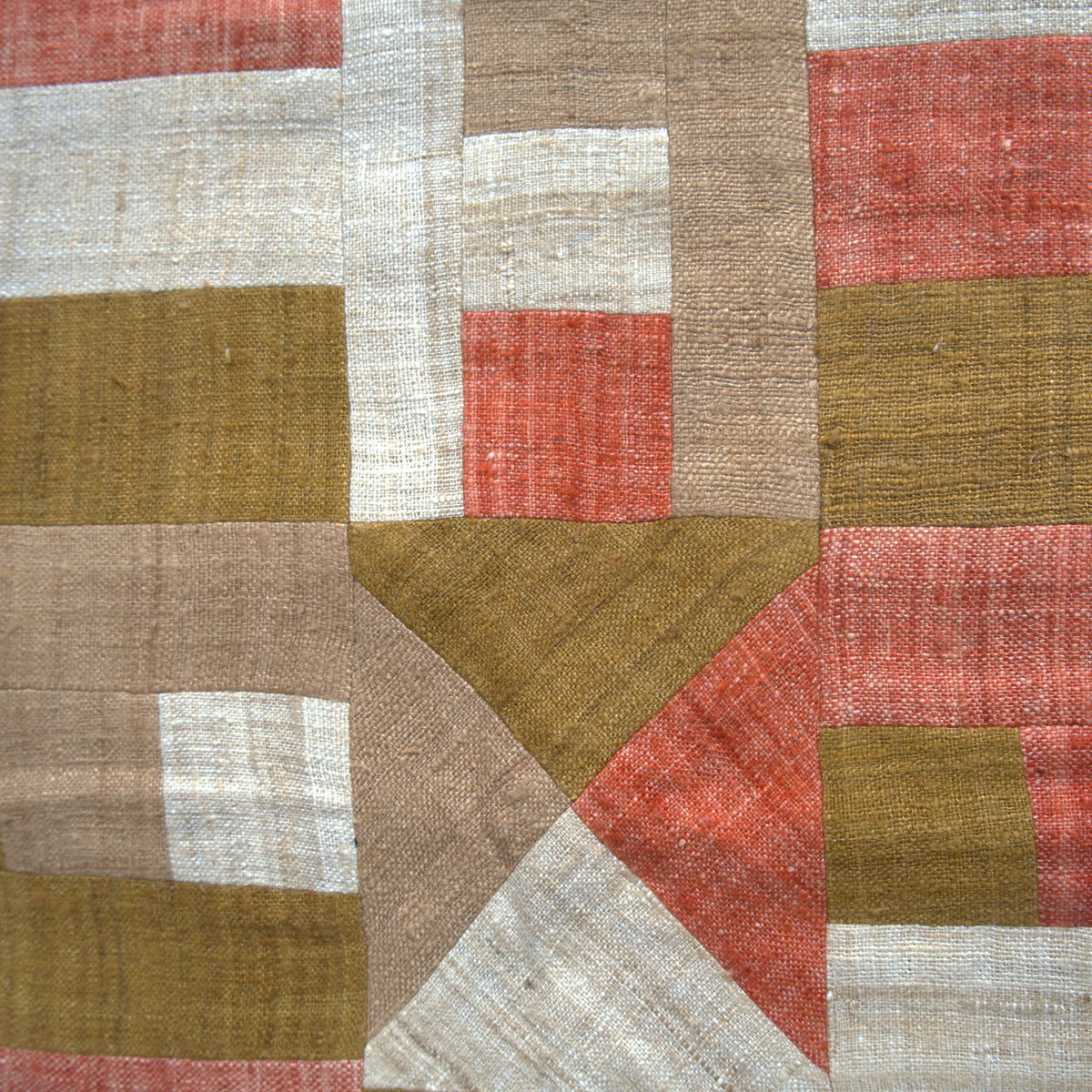India, We are KAL, Pillow Case Eri Silk "Crosses"