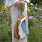 India, We are KAL, Eri Silk Knot Blue Bag, Blue