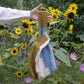 India, We are KAL, Eri Silk Knot Blue Bag, Blue