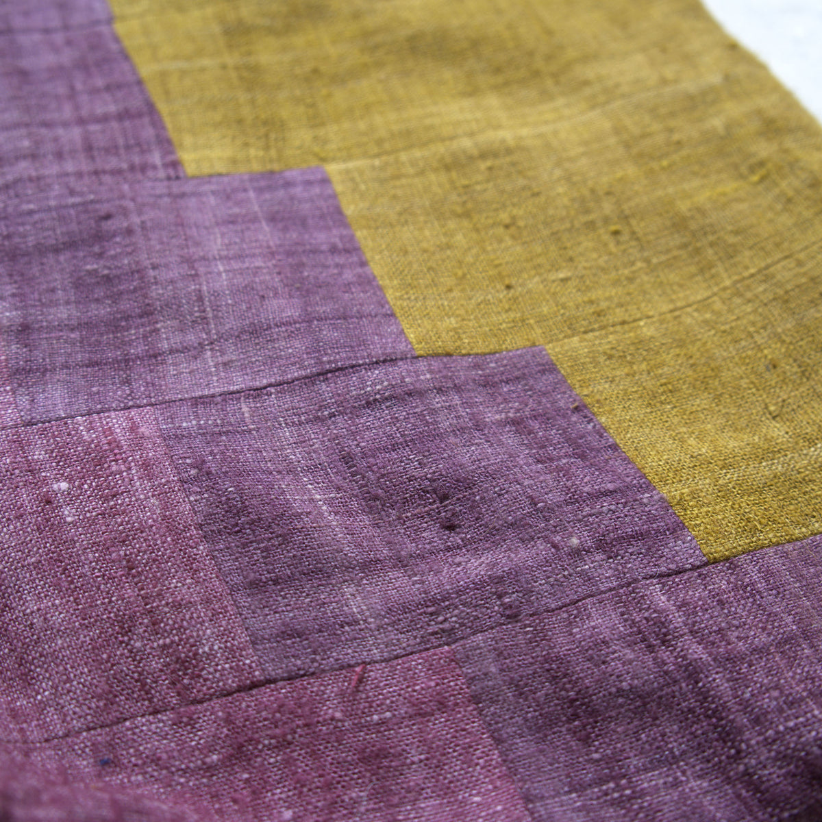 India, We are KAL, Eri Silk Knot Bag, Purple and Green