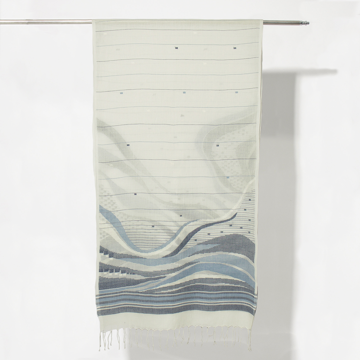 India, Karomi Crafts & Textile, Waves Sandbar Stole