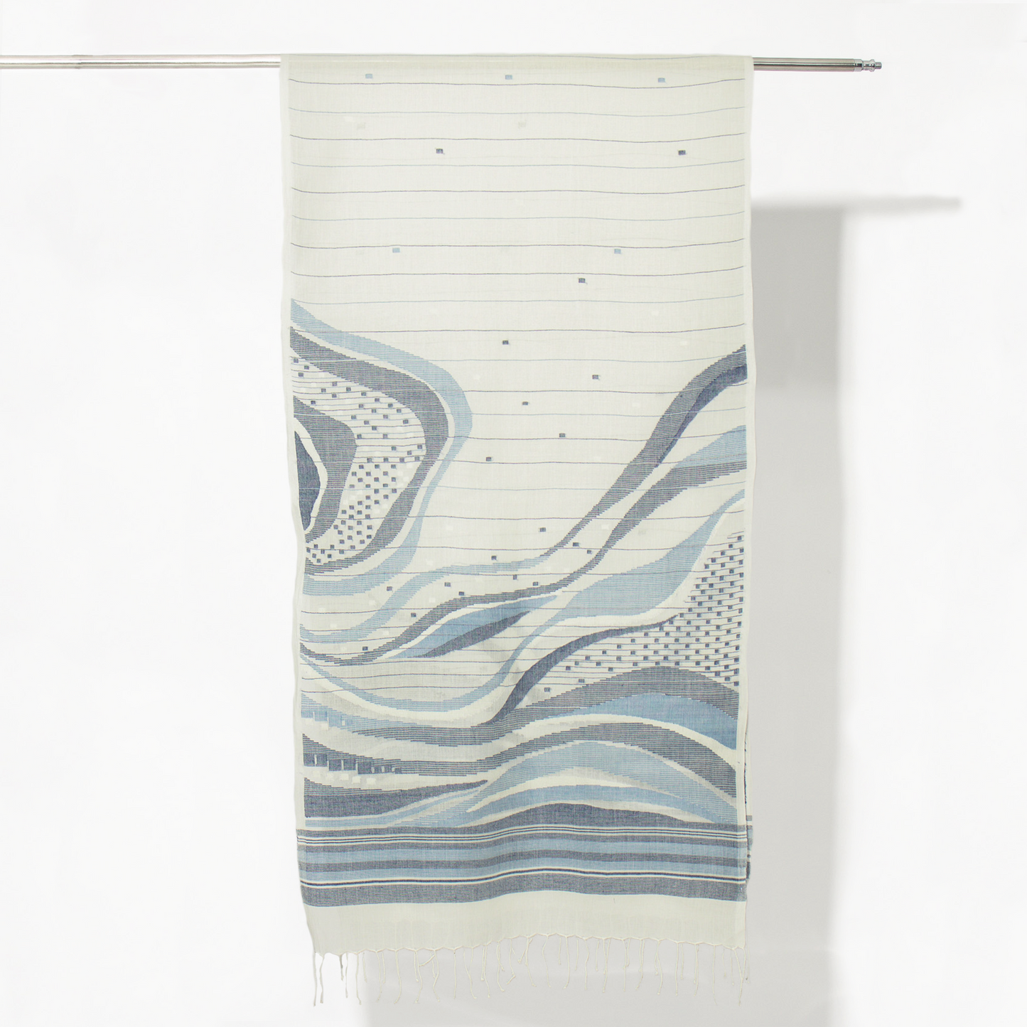 India, Karomi Crafts & Textile, Waves Sandbar Stole