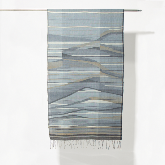 India, Karomi Crafts & Textile, Waves Crest Stole