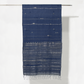 India, Karomi Crafts & Textile, Waves Horizon Indigo Stole
