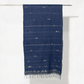 India, Karomi Crafts & Textile, Waves Horizon Indigo Stole