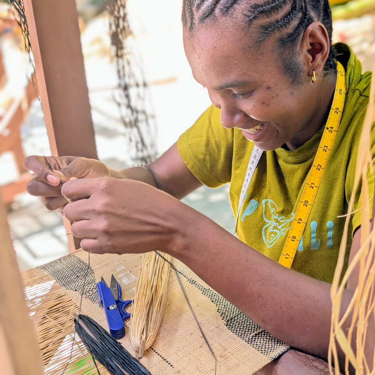Madagascar, Tanana, Raffia and Wild Silk Textiles