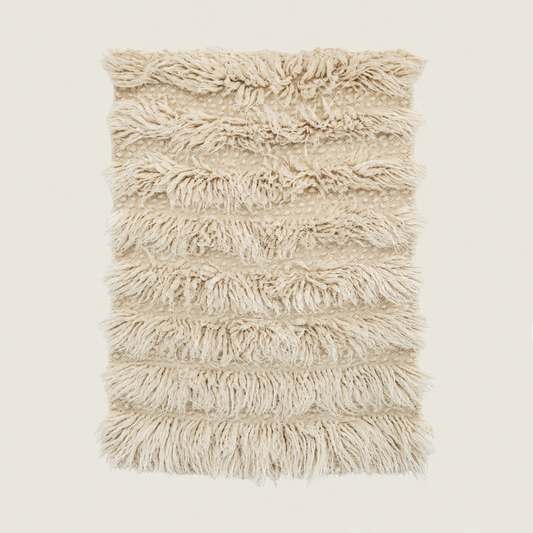 Ukraine, Gushka, Handwoven Rug (Cream) (UK)