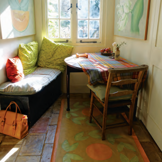 How to Make a versatile, rollable, long floorcloth