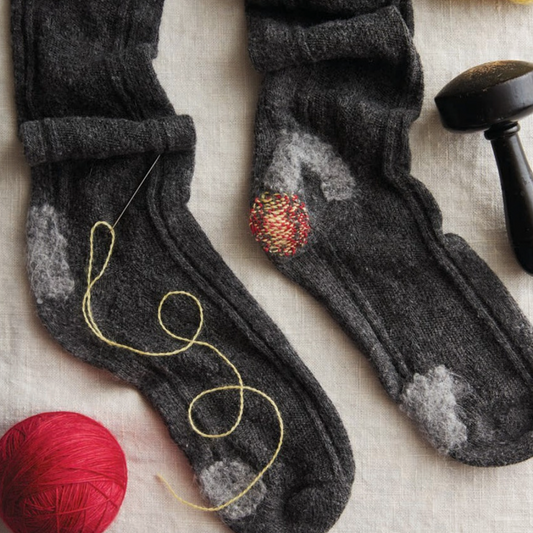 How to Visibly Darn Your Socks