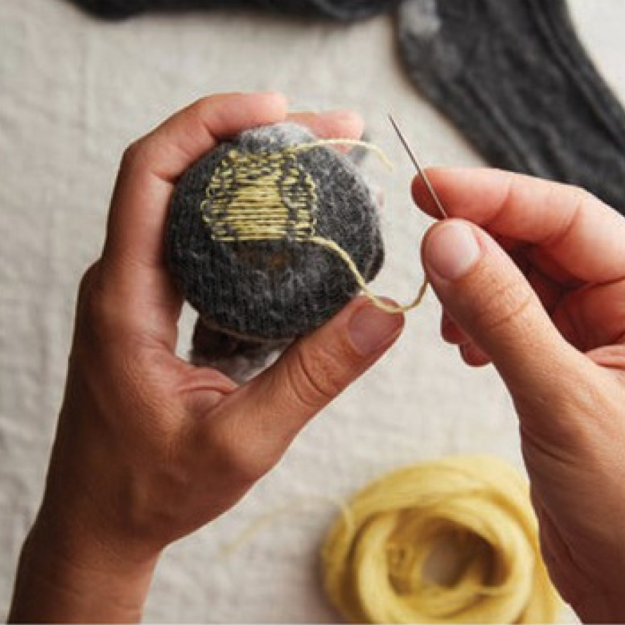 How to Visibly Darn Your Socks with Katrina Rodabaugh