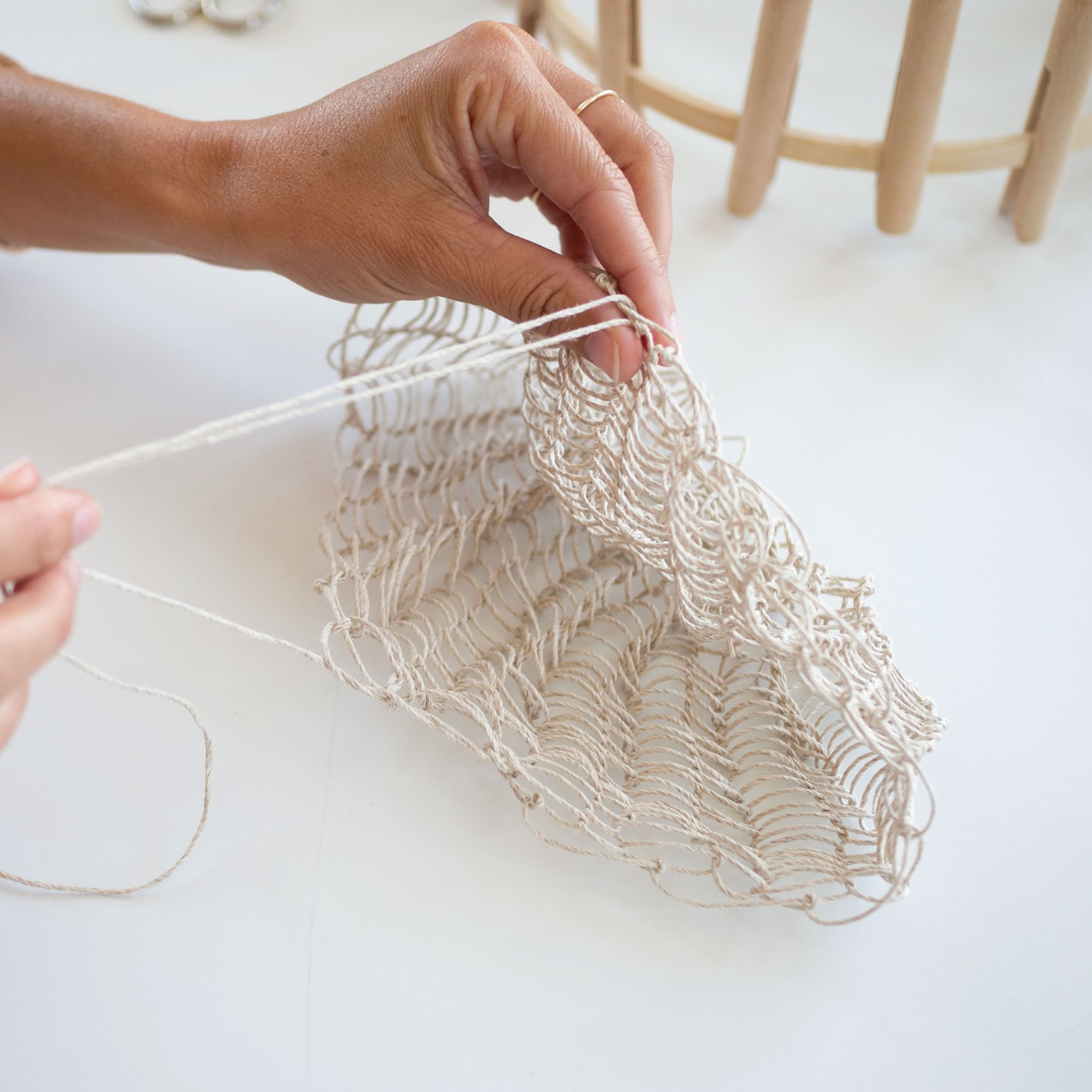 How to Make a Simple String Bag with Erin Boyle and Rose Pearlman
