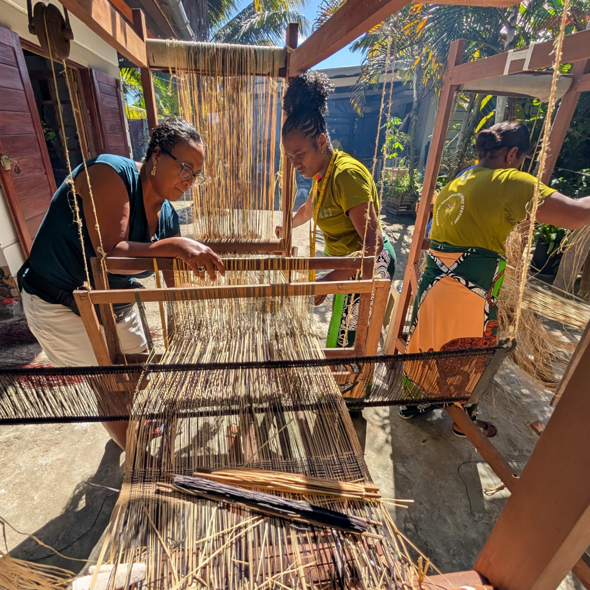 Madagascar, Tanana, Raffia and Wild Silk Textiles