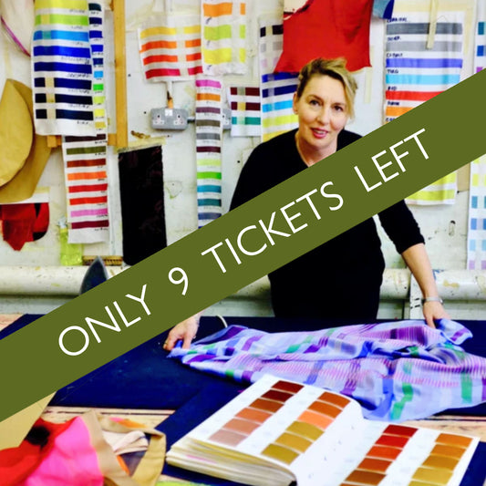 Saturday 20 September, 1-2:30 p.m.: Open Studio and Talk: Colour to Cloth with Victoria Richards