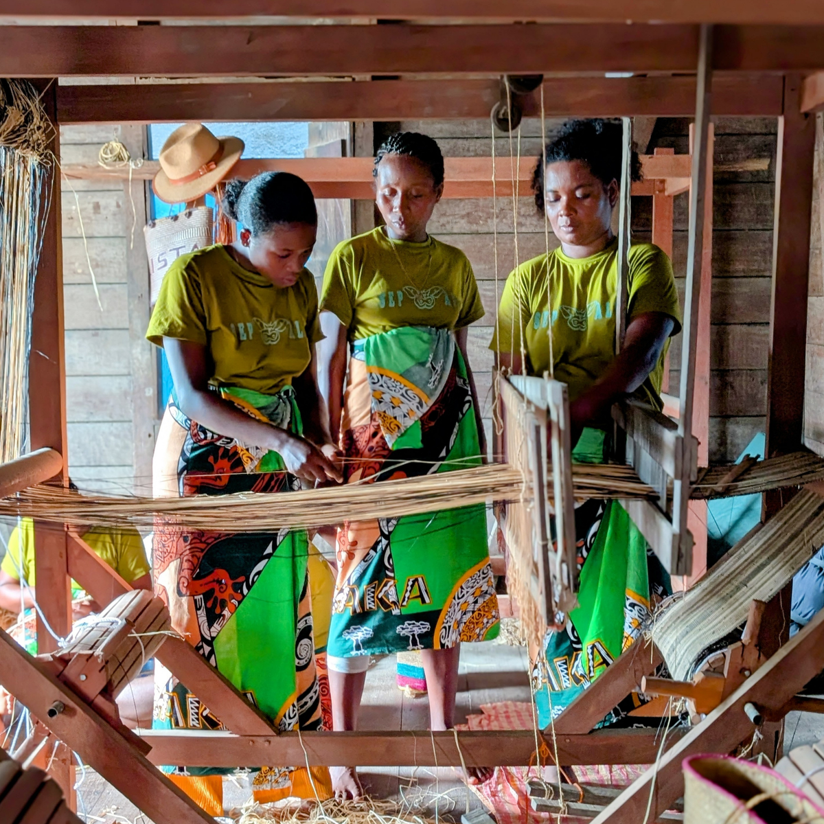 Madagascar, Tanana, Raffia and Wild Silk Textiles