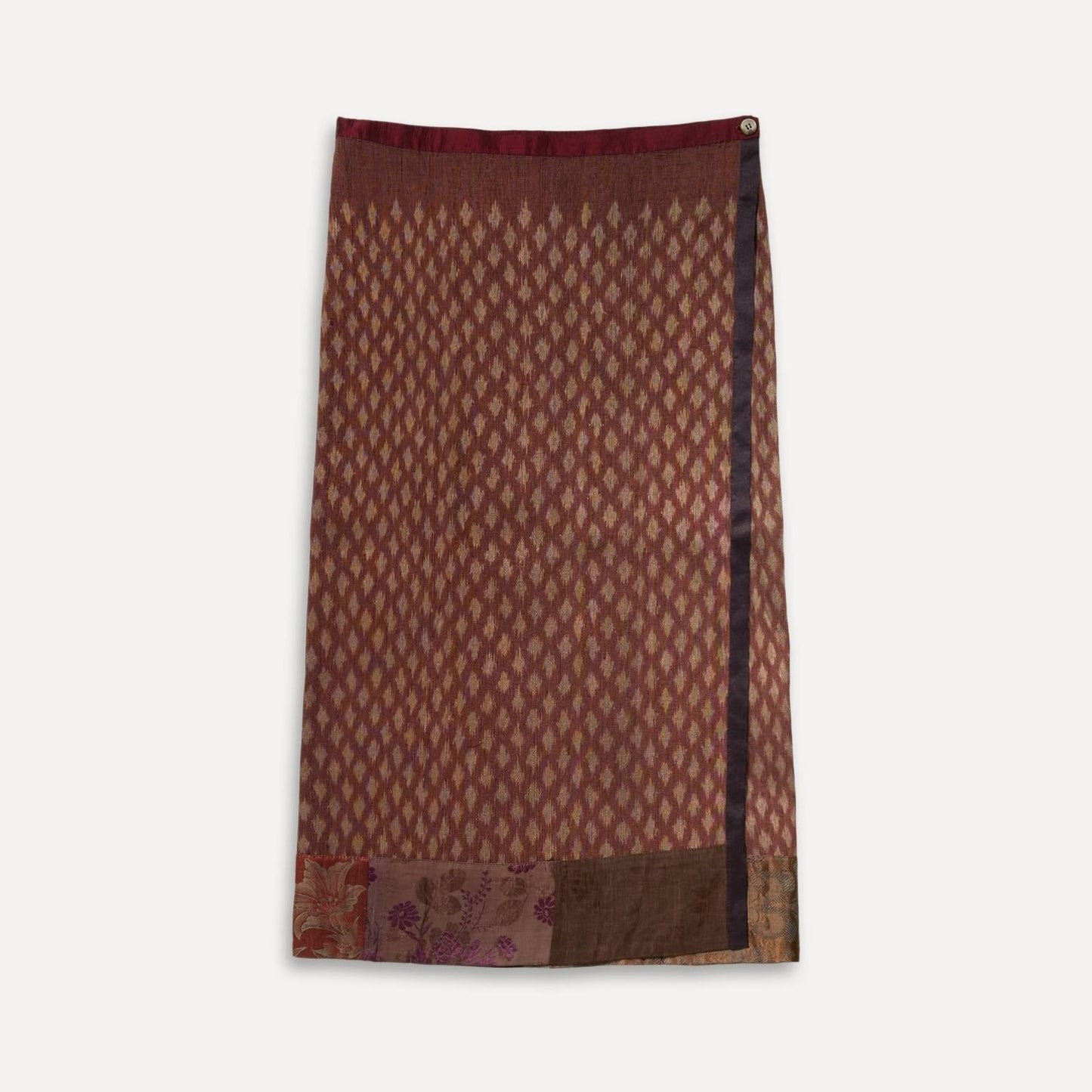 Turkey, Gönül Paksoy, Wrap-Around Silk Skirt With Brocade Hem