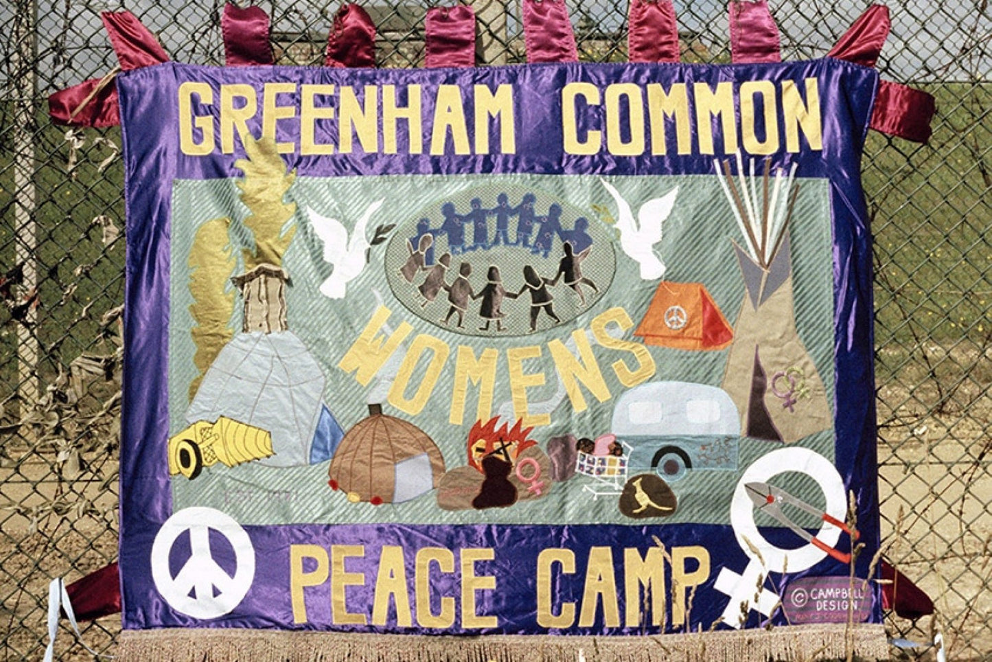 Women for Peace: Banners from Greenham Common, Charlotte Dew