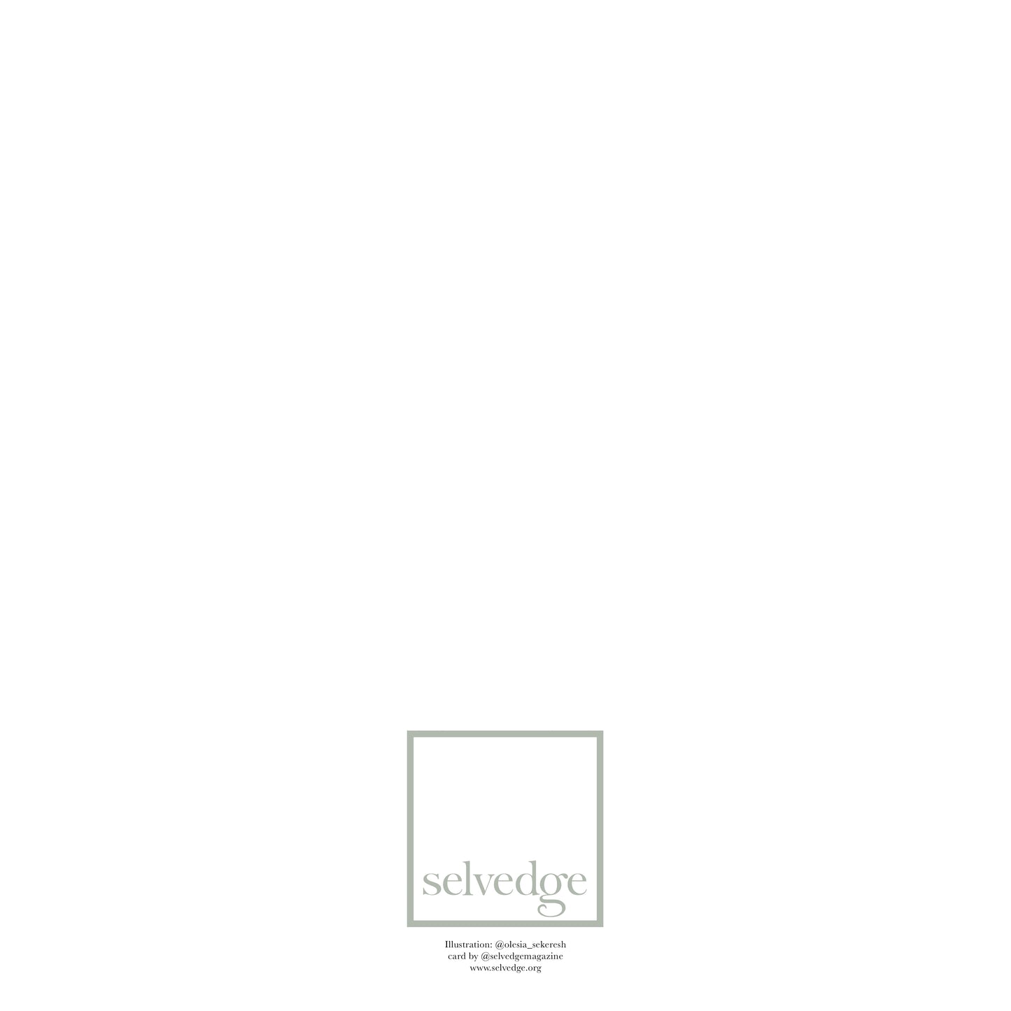 Selvedge Greeting Card