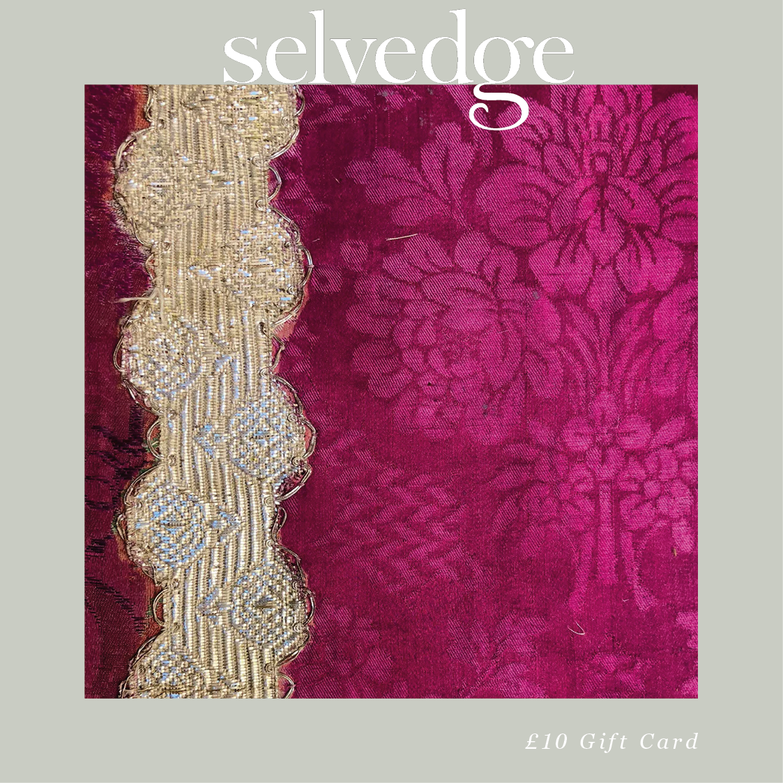 The Selvedge Gift Voucher Card UK