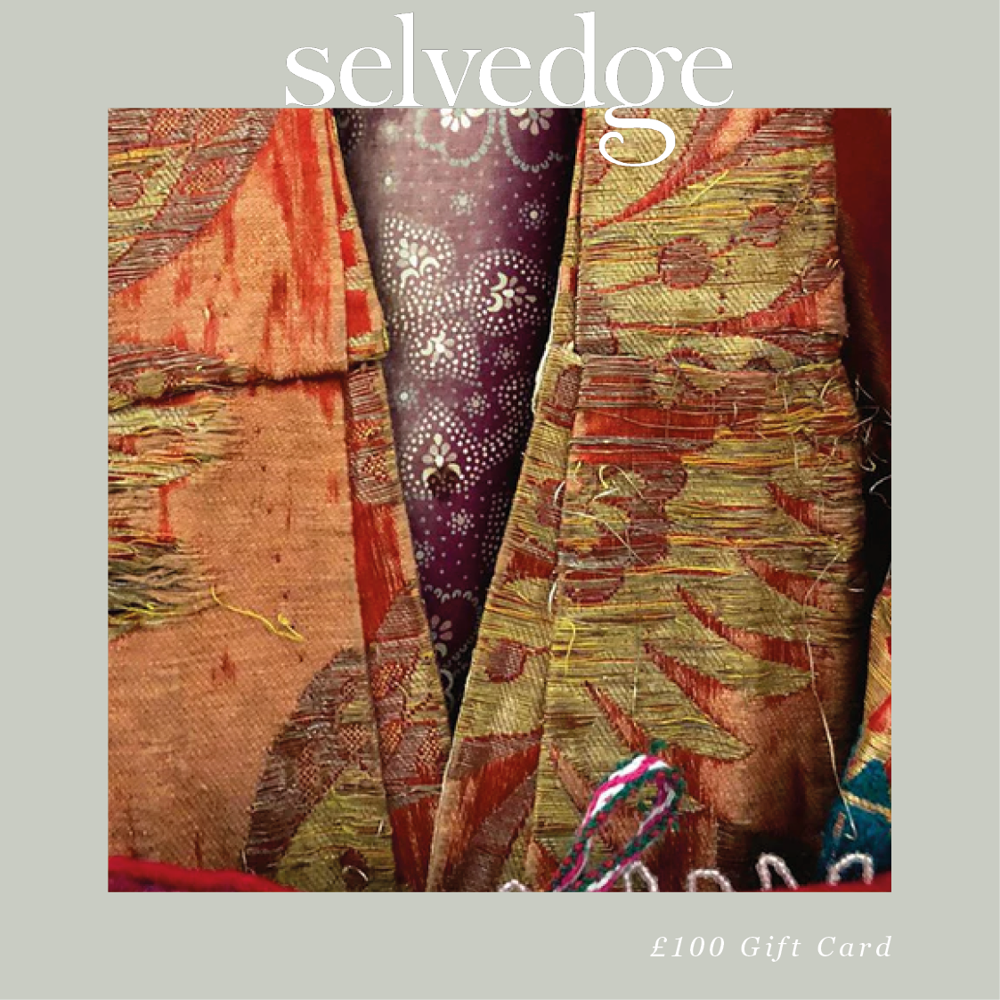 The Selvedge Gift Voucher Card UK