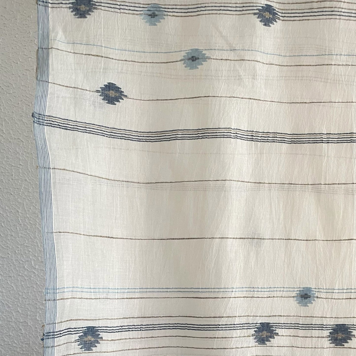 India, Karomi Crafts & Textile, Kankra Stole (Natural indigo booti)