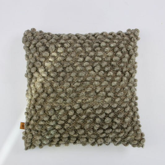 Ukraine, Gushka, Handwoven Grey Pillow (UK)