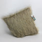 Ukraine, Gushka, Handwoven Shaggy Pillow (Light Grey) (UK)