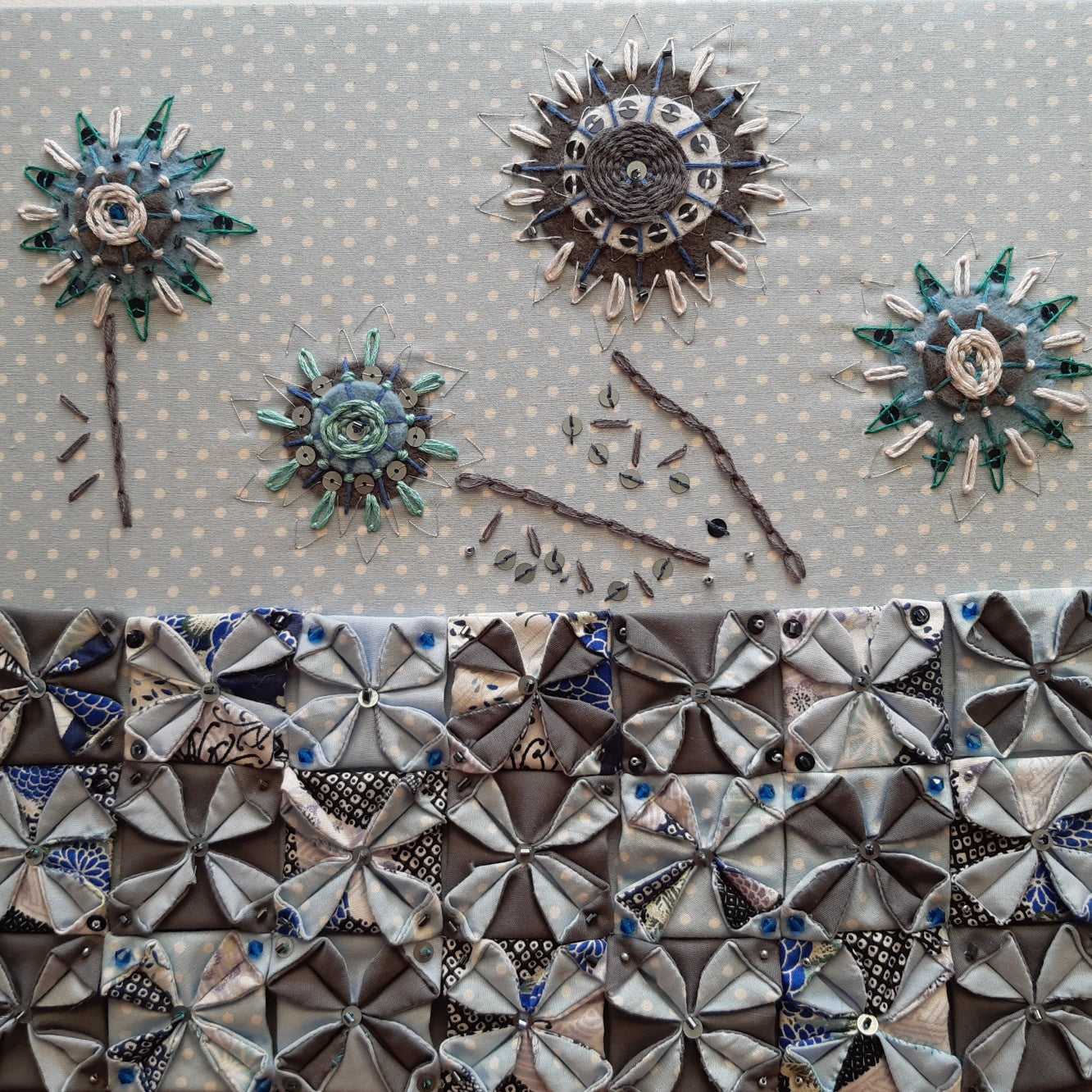 Saturday 13 September, 2:30 - 5:30pm : Workshop, Quilting and Embellishing with Beverley Sell - Textile Weekender at City Lit Art School