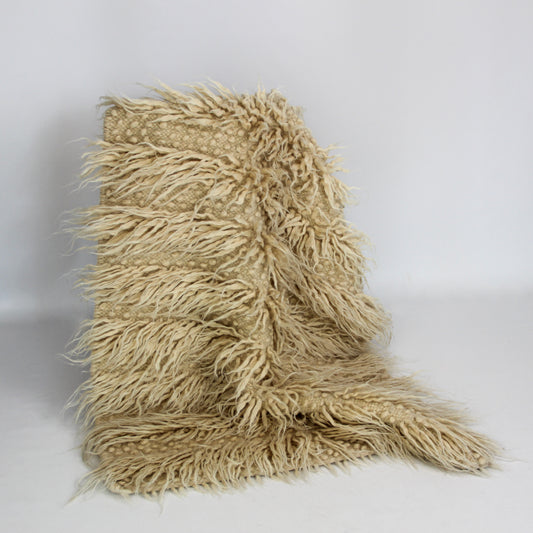 Ukraine, Gushka, Handwoven Rug (Cream) (UK)