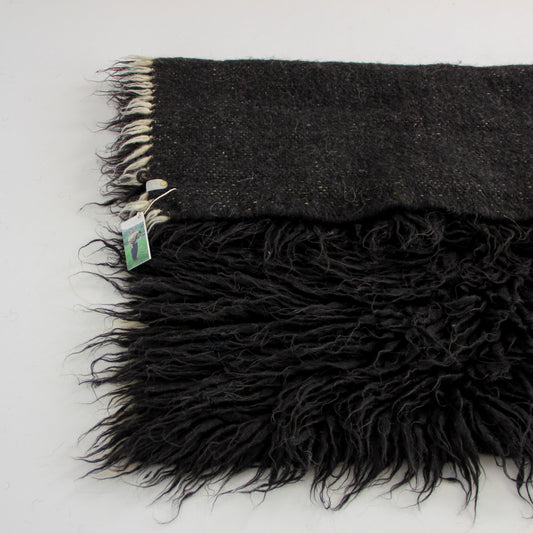 Ukraine, Gushka, Handwoven Rug (Black) (UK)