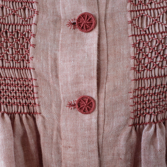 Saturday 23 & 30 May 2026, 2 - 5pm BST: Smocking & Dorset Button Making with Lu Flux