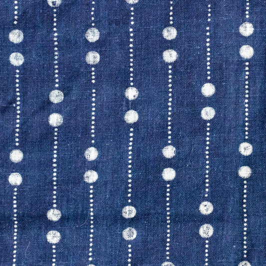 Austria, Karl and Maria Wagner, Blaudruck Jugendstil Pünktchen Print Yardage Narrow 0.9 m Wide