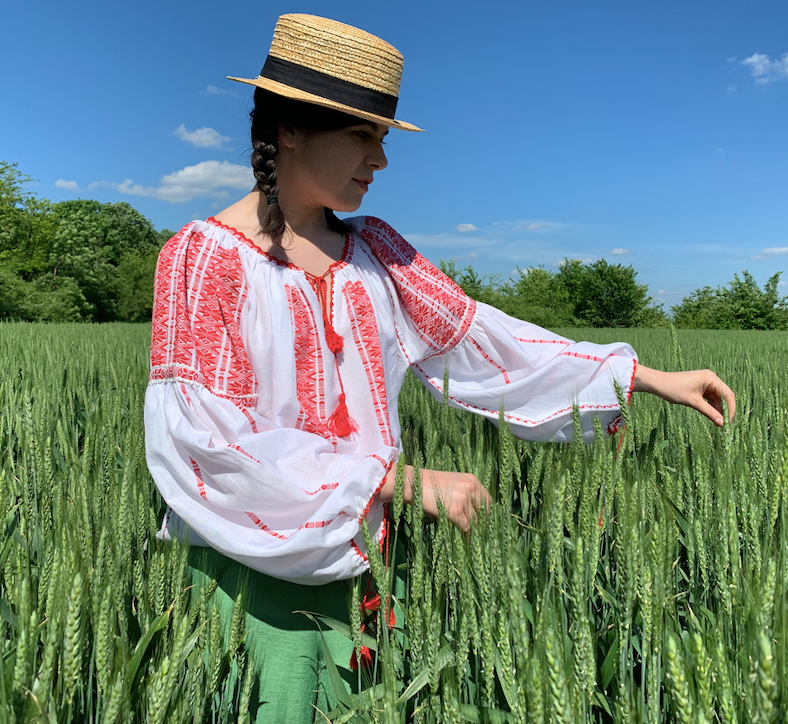 Romania, Borganic Romanian Mulberry Silk / Andreea Tanasescu, MIA Romanian Blouse