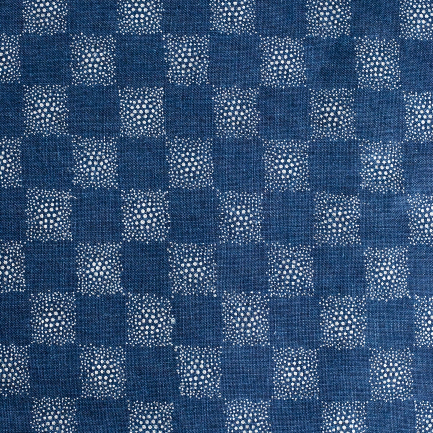 Austria, Karl and Maria Wagner, Blaudruck Schachbrett Print Yardage Narrow 0.9 m Wide