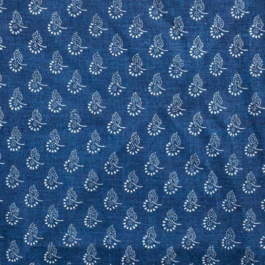 Austria, Karl and Maria Wagner, Blaudruck Goldhauben Print Yardage Narrow 0.9 m Wide