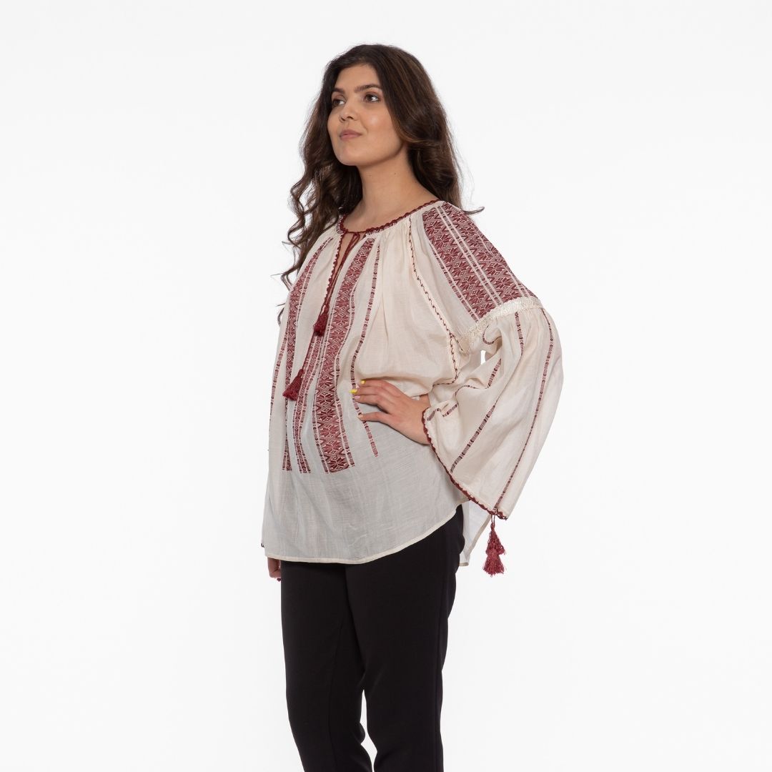 Romania, Borganic Romanian Mulberry Silk / Andreea Tanasescu, DONIA Romanian Blouse