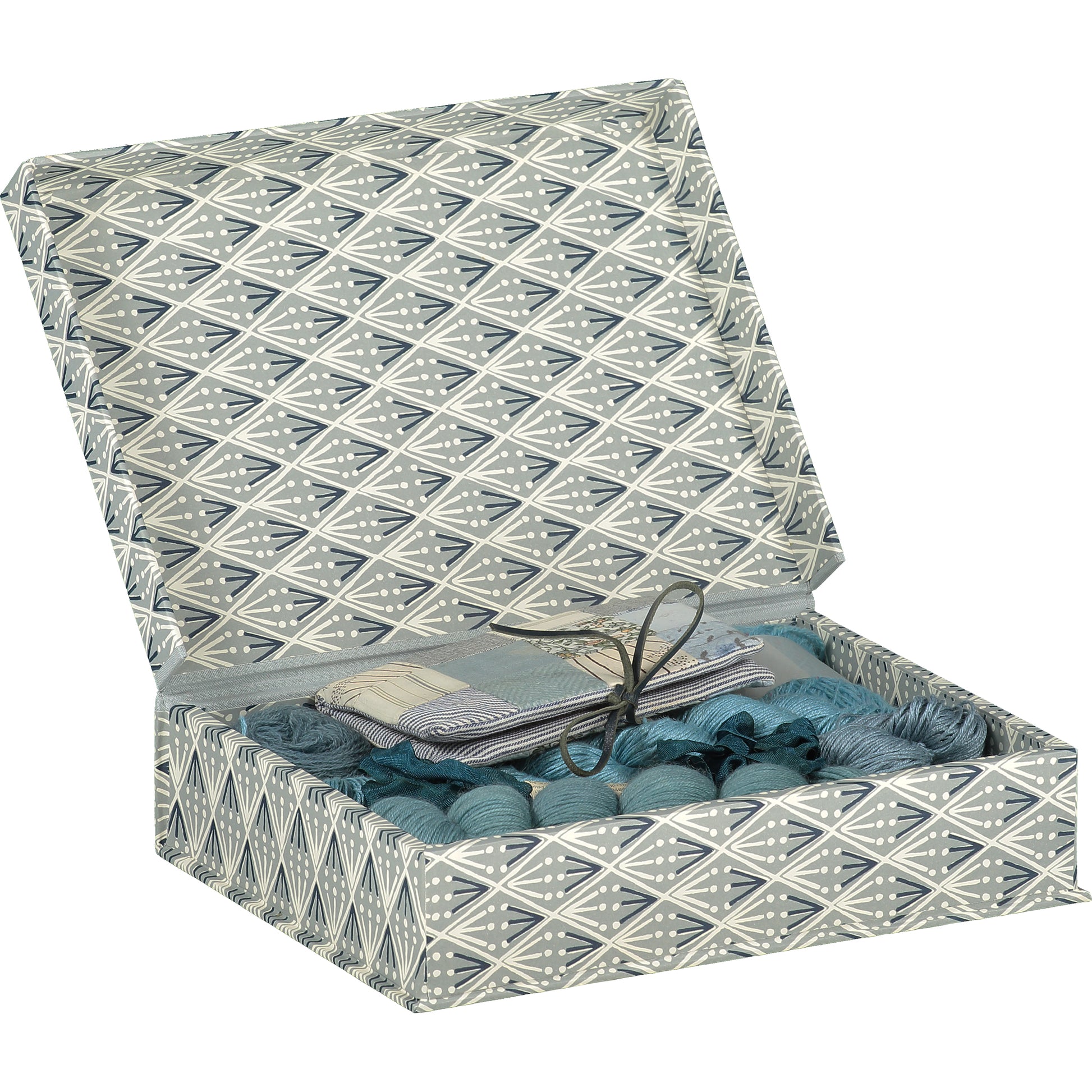 Selvedge& Cambridge Imprint, Haberdashery Box (Assortment of Colours Available)