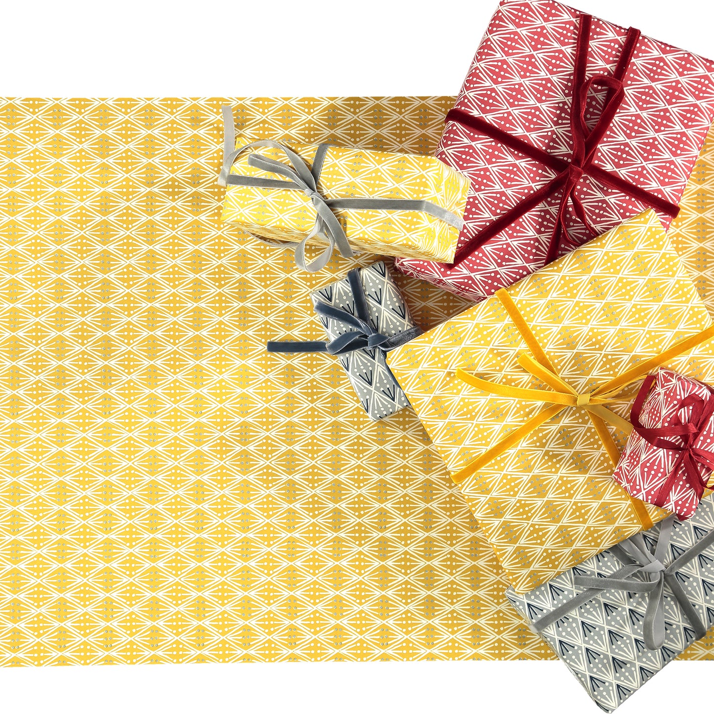 The Selvedge Gift Wrapping Paper by Cambridge Imprint (Assortment of Colours Available)