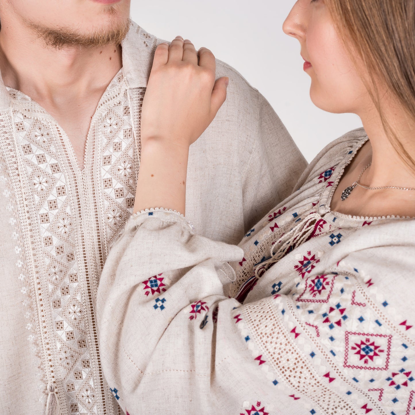 Ukraine, Lesia Pona / Pokuttya Folk Art, Hand Embroidered Women’s Linen Blouse 5