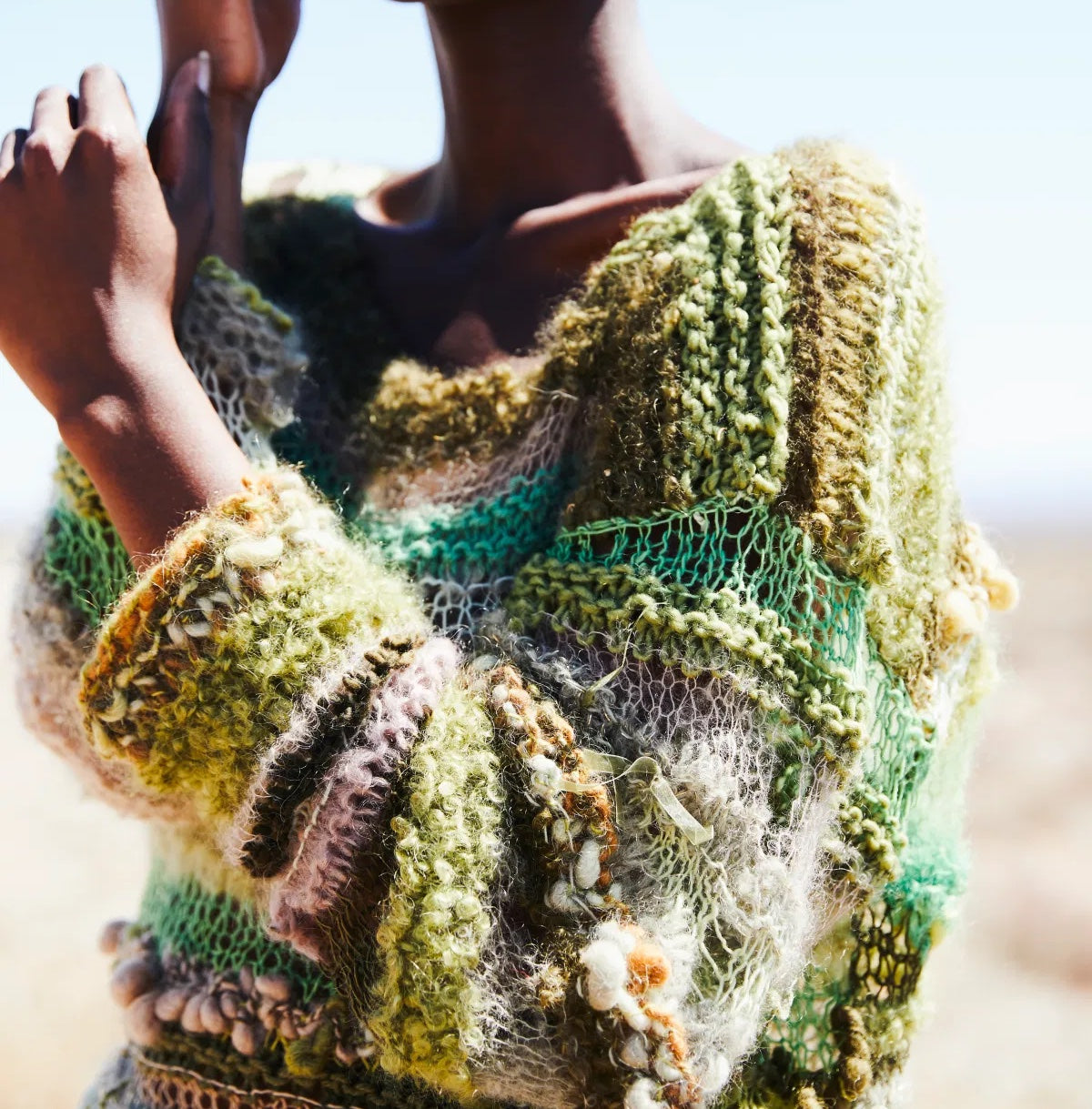 South Africa, Frances VH / Frances van Hasselt , Mohair Rug Weaving & Knitwear