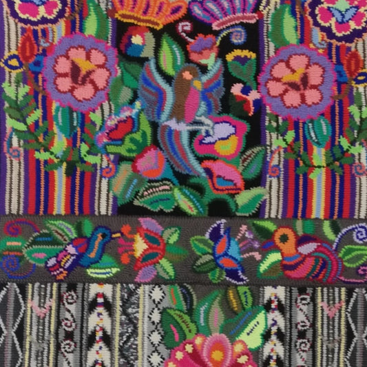 Guatemala, Multicolores, “Flowers of Quiché” Rug