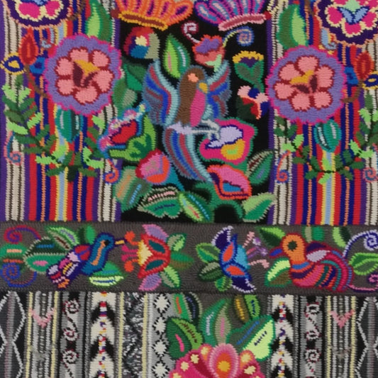 Guatemala, Multicolores, “Flowers of Quiché” Rug
