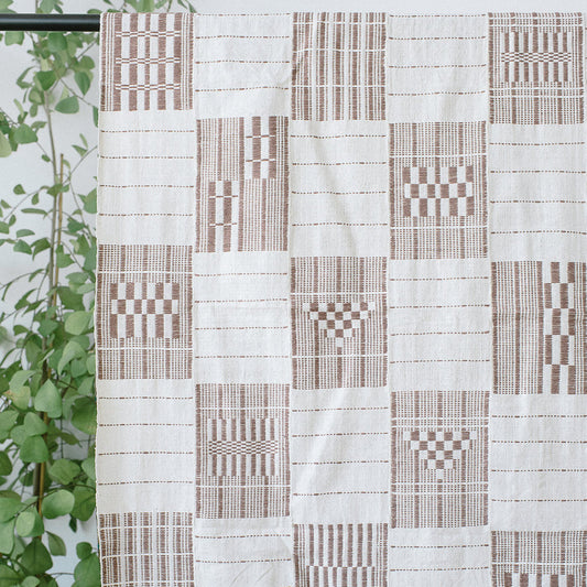 Ivory Coast & USA, Five Six Textiles, Artisanal Bedspread Mauve