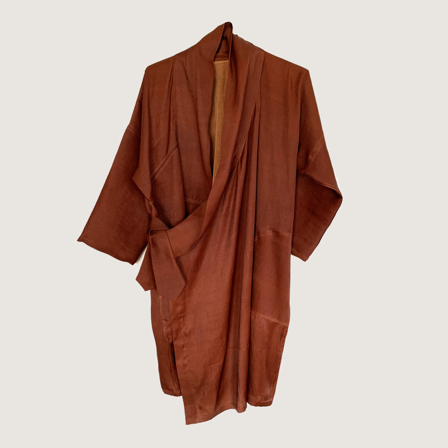 China, Noir Mud Silk / Marcella Echavarria, Chuba Rust Mud Silk