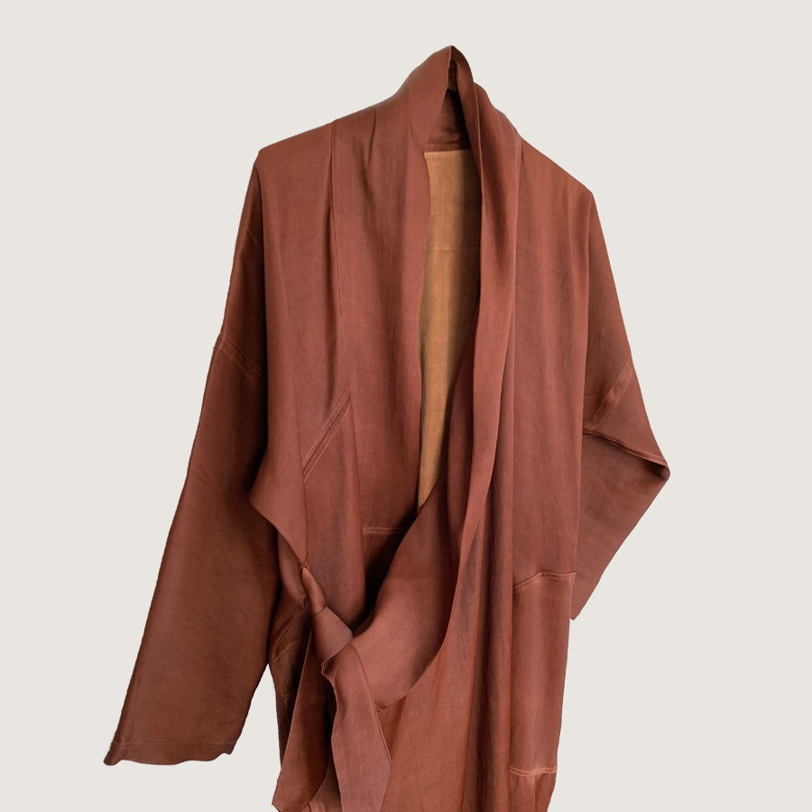 China, Noir Mud Silk / Marcella Echavarria, Chuba Rust Mud Silk