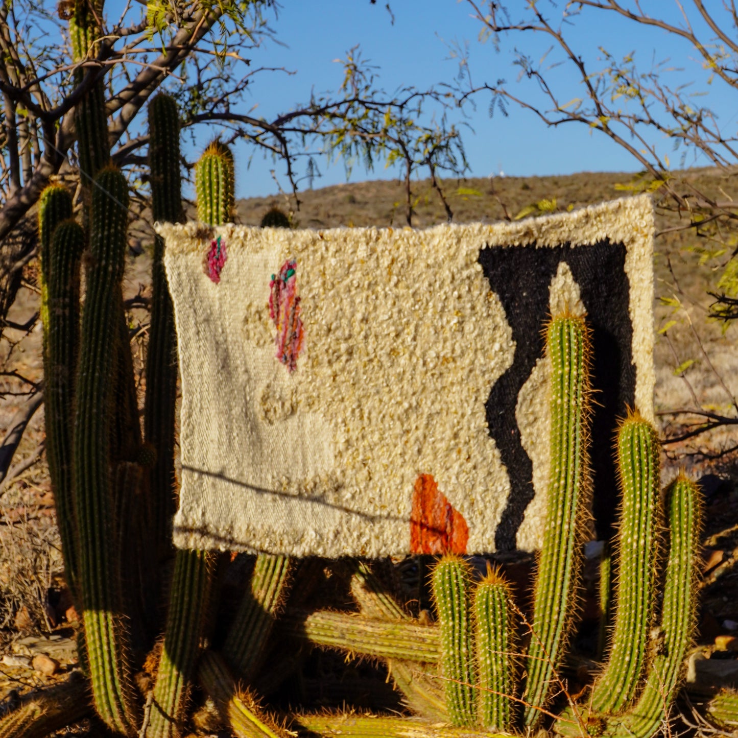 South Africa, Frances VH / Frances van Hasselt , Mohair Rug Weaving & Knitwear