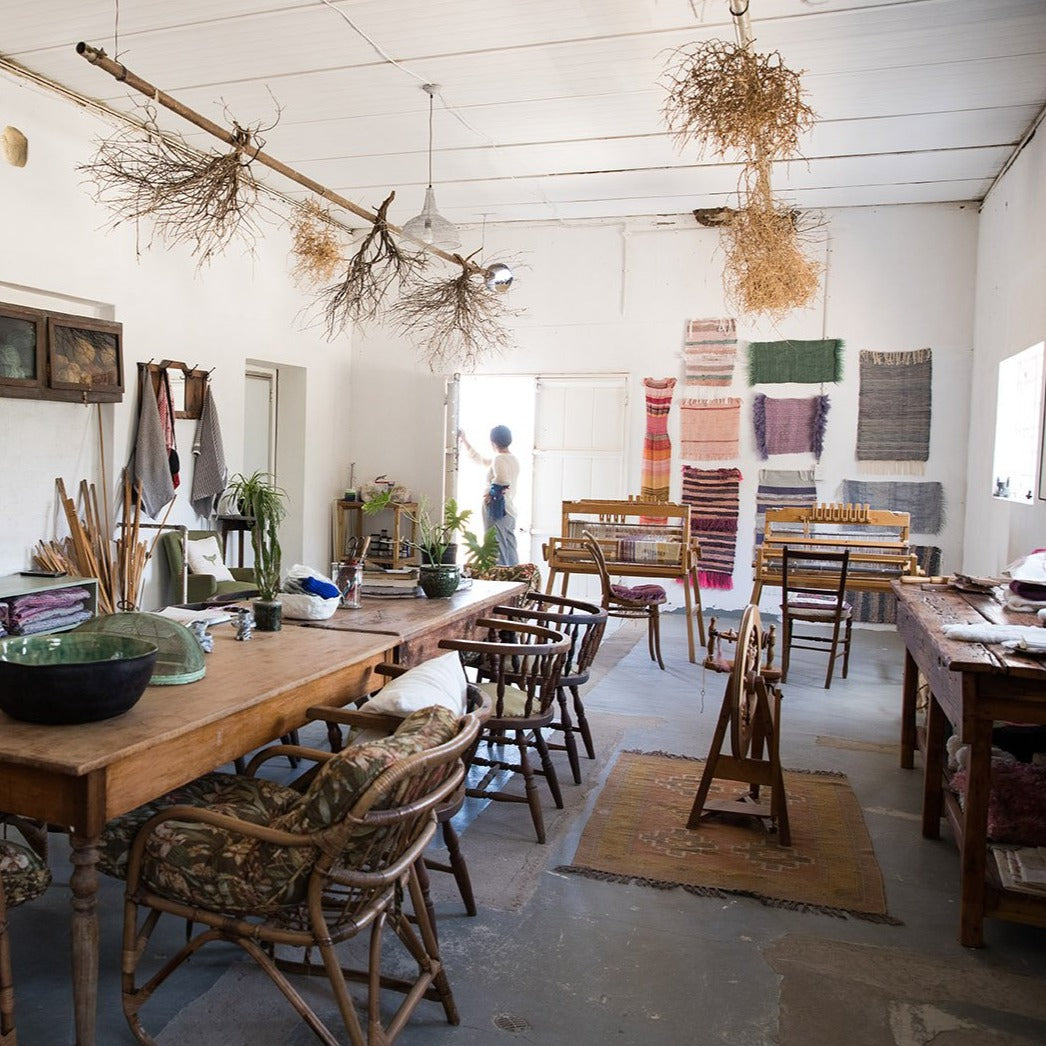 South Africa, Frances VH / Frances van Hasselt , Mohair Rug Weaving & Knitwear