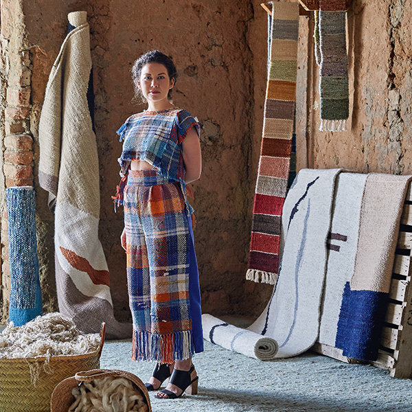 South Africa, Frances VH / Frances van Hasselt , Mohair Rug Weaving & Knitwear