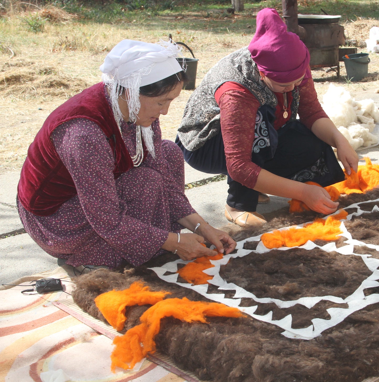 Kyrgyzstan, Dinara Chochunbaeva, Central Asia Crafts Support Association's Resource Center, Felt Making
