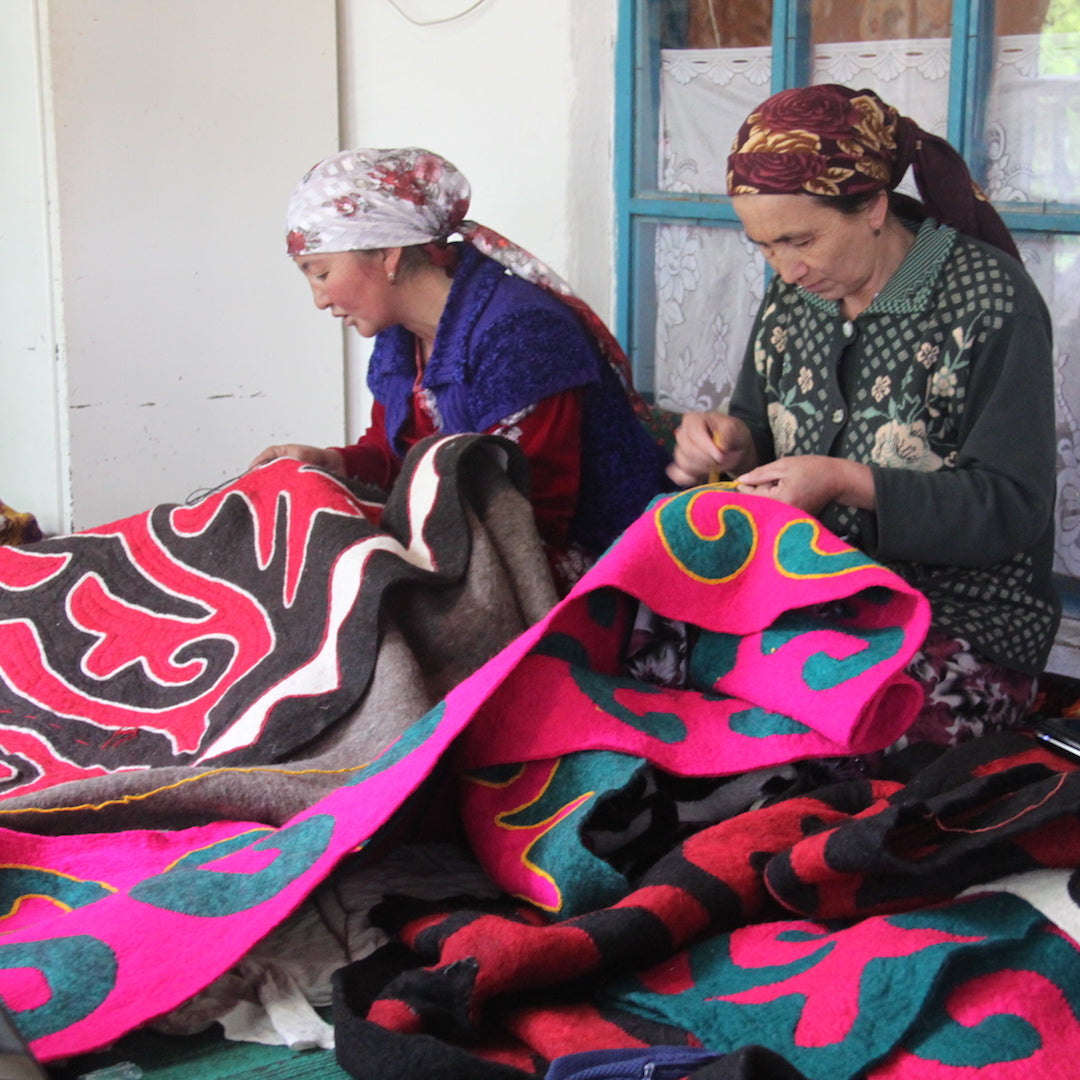 Kyrgyzstan, Dinara Chochunbaeva, Central Asia Crafts Support Association's Resource Center, Felt Making